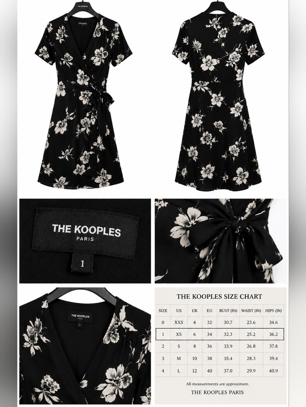 The Kooples Black Dress with Subtle Texture